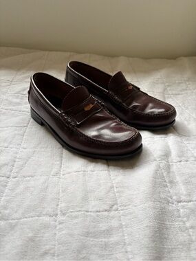 Dexter Vintage Men's Brown Leather Penny Loafers 9.5